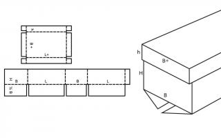Простая коробочка оригами схема